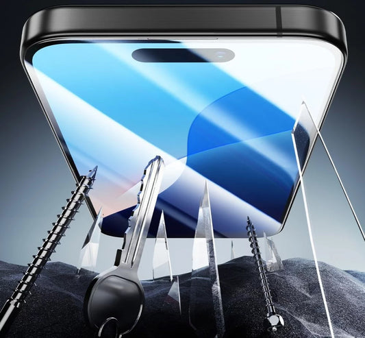 Beschermfolie ESR Armorite voor Apple iPhone 16 Pro, Gehard Glas, Volledige Lijm, Zwart