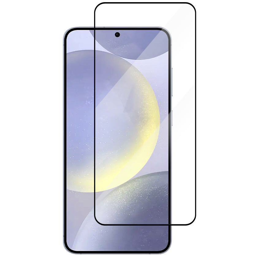 Screen Protector Vmax voor Samsung Galaxy S24+ S926, Beschermende Screen Protector, Volledig gelijmd, 9D, Zwart