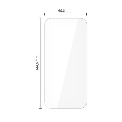 Tech-Protect schermbeschermfolie voor Apple iPhone 17 Pro / 17 / 16 Pro, Gehard Glas, Volledige Lijm, Set van 10 stuks