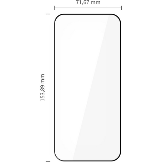 Tech-Protect FIT+ schermbeschermfolie voor Xiaomi Poco F8 Ultra, gehard glas, volledige lijm, set van 2 stuks, 2.5D, zwart