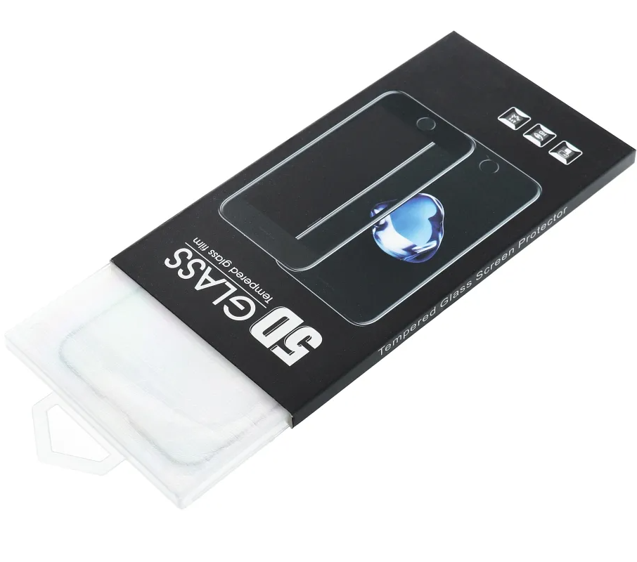 OEM schermbeschermfolie voor Motorola Edge 70, gehard glas, full glue, 5D, zwart