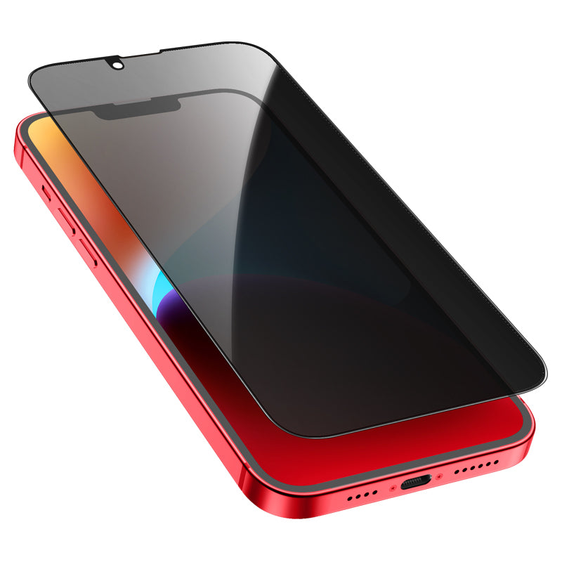 Privacy Screen Protector HOCO G15 voor Apple iPhone 12 / 12 Pro, Gehard Glas, Volledige Lijm, 5D