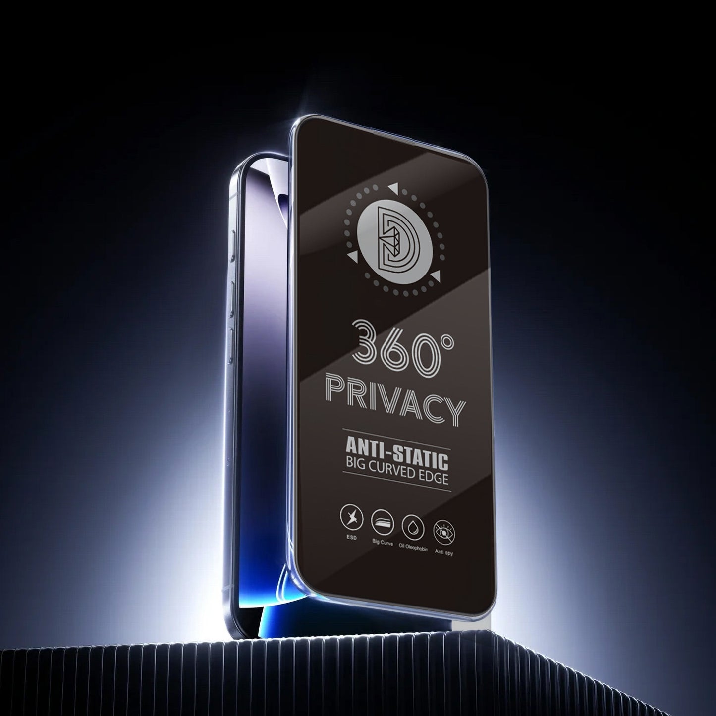 Privacy schermbeschermfolie OEM 360 voor Samsung Galaxy A37 5G, gehard glas, volledige lijm