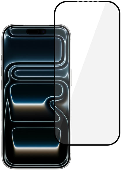 Tel Protect 10X HD DLC Diamond Coating schermbeschermer voor Apple iPhone 18 Pro / 17 Pro, gehard glas, volledige kleeflaag, zwart
