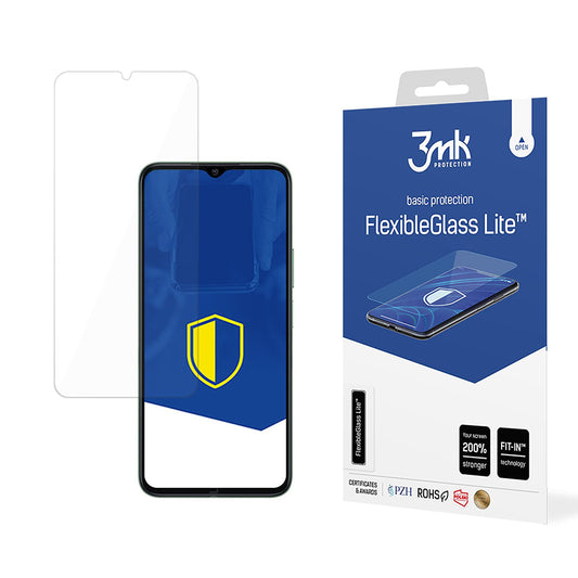3MK FlexibleGlass Lite schermbeschermfolie voor Honor X6b, Flexibel Glas, Volledige Lijm