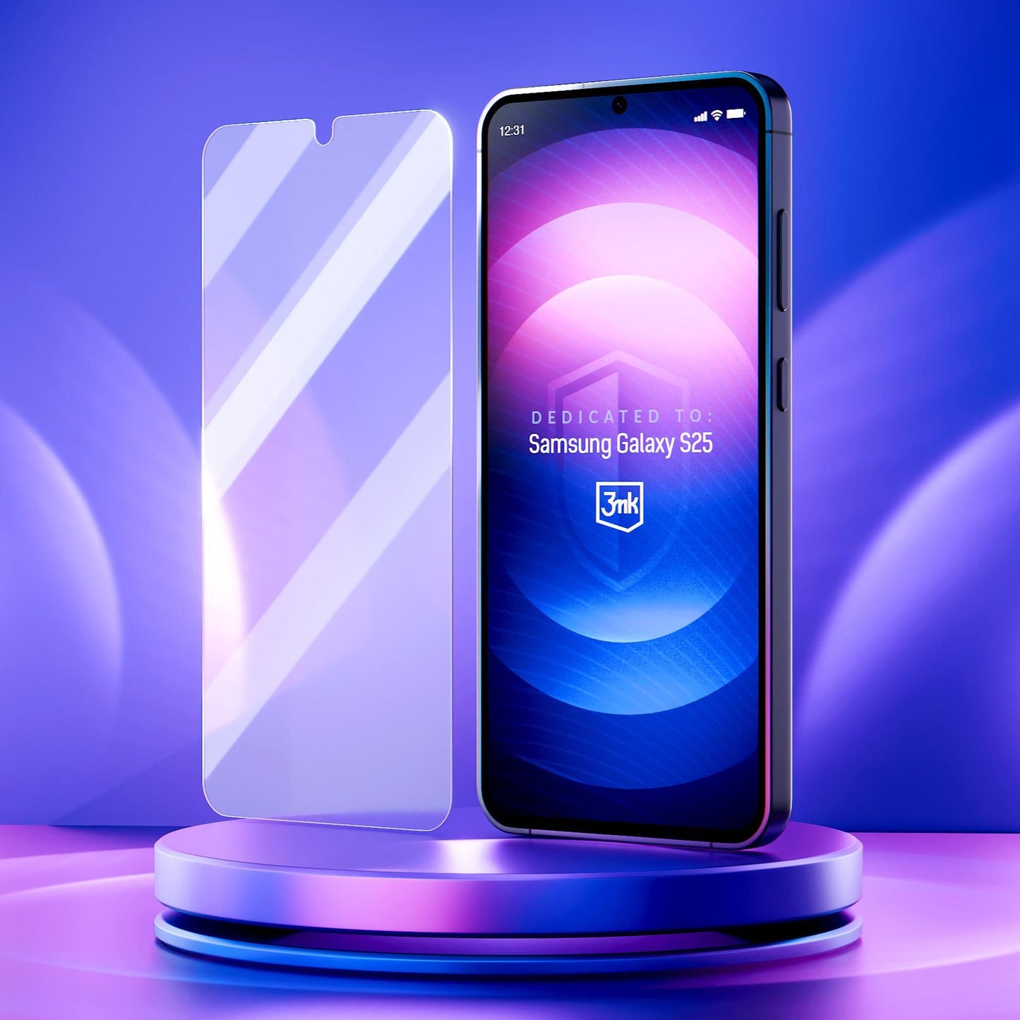 3MK FlexibleGlass Max schermbeschermfolie voor Samsung Galaxy A52s 5G A528 / A52 5G A526 / A52 A525, Flexibel glas, Full Glue, Zwart