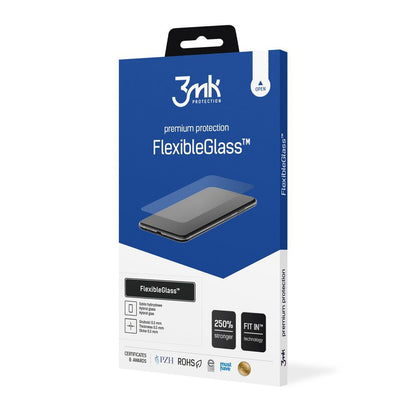 3MK FlexibleGlass schermbeschermfolie voor Samsung Galaxy S24 Ultra S928, Flexibel Glas, Volledige Lijm