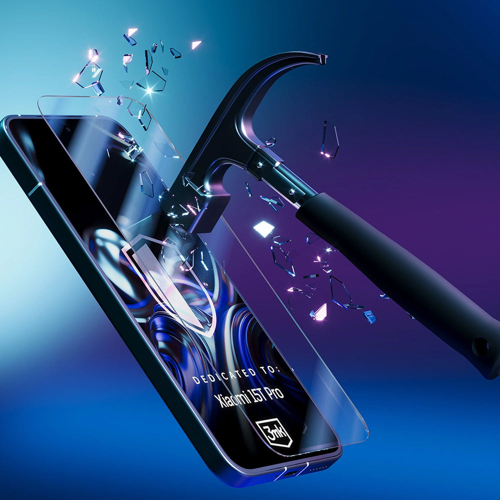 Beschermfolie Scherm 3MK FlexibleGlass voor Xiaomi 15T Pro, Flexibel Glas, Volledige Lijm