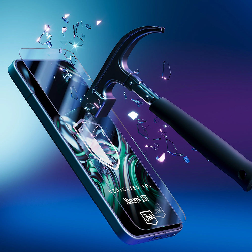 Beschermfolie Scherm 3MK FlexibleGlass voor Xiaomi 15T, Flexibel Glas, Volledige Lijm