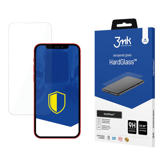 3MK HardGlass schermbeschermfolie voor Apple iPhone 13, gehard glas, volledige lijm