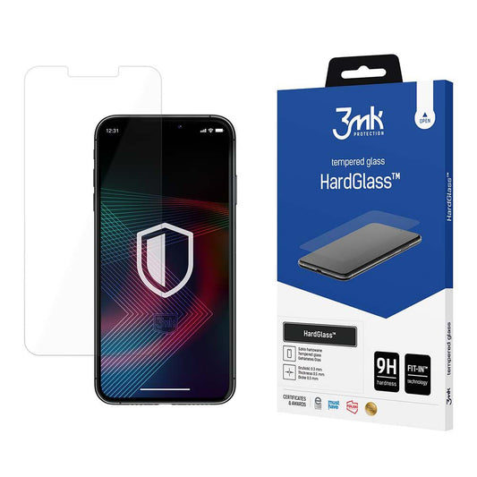 Beschermfolie Scherm 3MK HardGlass voor Apple iPhone 17 Pro Max / 16 Pro Max, Gehard Glas, Volledige Lijm