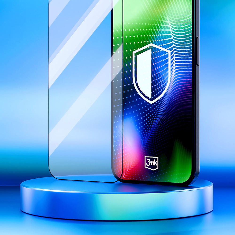 Beschermfolie Scherm 3MK Hardy Ultra voor Apple iPhone 17 Pro, Gehard Glas, Volledige Lijm, Zwart