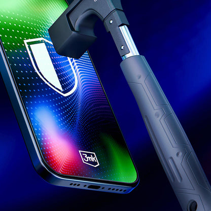 Beschermfolie Scherm 3MK Hardy Ultra voor Apple iPhone 17 Pro, Gehard Glas, Volledige Lijm, Zwart