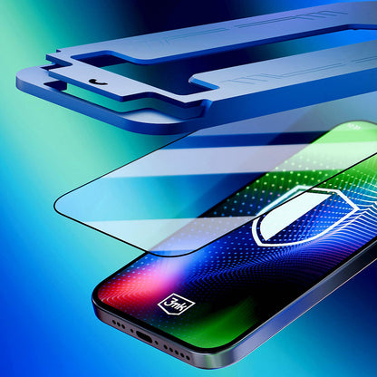 Beschermfolie Scherm 3MK Hardy Ultra voor Apple iPhone 17 Pro, Gehard Glas, Volledige Lijm, Zwart