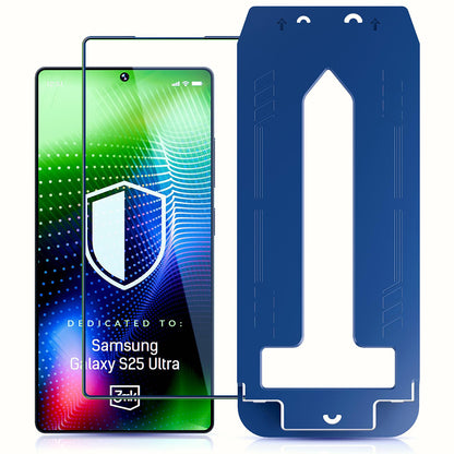 3MK Hardy Ultra schermbeschermfolie voor Samsung Galaxy S25 Ultra S938, gehard glas, full glue, zwart