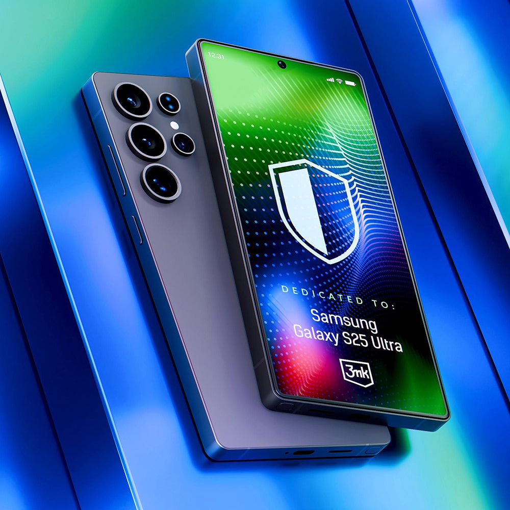 3MK Hardy Ultra schermbeschermfolie voor Samsung Galaxy S25 Ultra S938, gehard glas, full glue, zwart