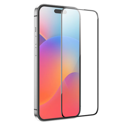 Schermbeveiligingsfolie HOCO G16 voor Apple iPhone 15 Pro Max, Gehard Glas, Volledige Lijm, 5D, Zwart