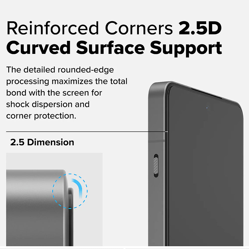 Ringke schermbeschermfolie voor OnePlus 13R, Gehard Glas, Volledige Lijm, Set van 2 stuks