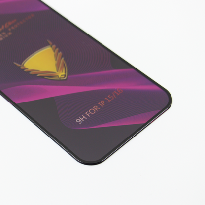 OG Premium schermbeschermfolie voor Samsung Galaxy A55 5G A556, gehard glas, volledige lijm, set van 10 stuks, zwart
