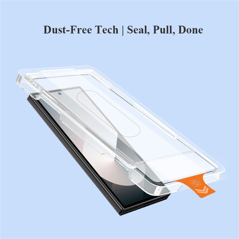 Lereach Buiten Scherm Beschermfolie voor Samsung Galaxy Z Fold8 Ultra F976 / Z Fold7 F966, Gehard Glas, Volledige Lijm, Zwart