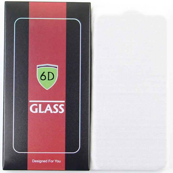 OEM schermbeschermfolie voor Apple iPhone 17e / 16e / 14 / 13 Pro, gehard glas, volledige lijm, set van 10 stuks, 6D, zwart