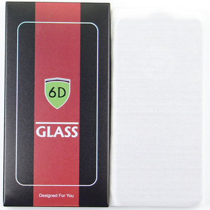 OEM schermbeschermfolie voor Apple iPhone 17e / 16e / 14 / 13 Pro, gehard glas, volledige lijm, set van 10 stuks, 6D, zwart