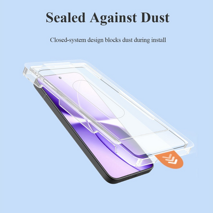 Lereach schermbeschermfolie voor Xiaomi Poco X8 Pro Max, gehard glas, volledige lijm, zwart