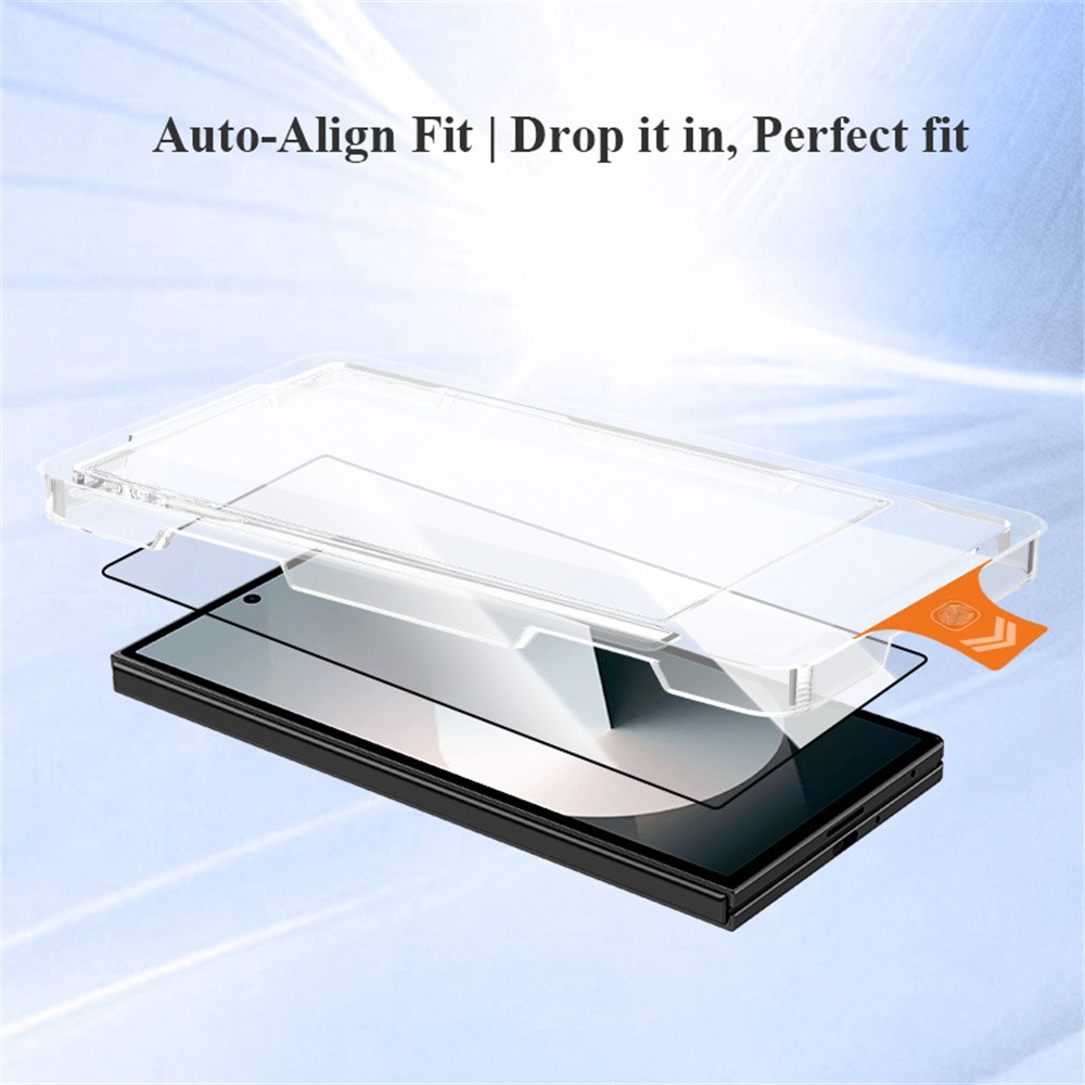 Lereach Buiten Scherm Beschermfolie voor Samsung Galaxy Z Fold8 Ultra F976 / Z Fold7 F966, Gehard Glas, Volledige Lijm, Zwart