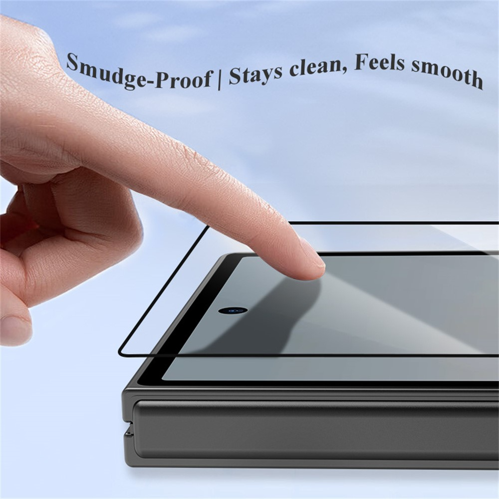 Lereach Buiten Scherm Beschermfolie voor Samsung Galaxy Z Fold8 Ultra F976 / Z Fold7 F966, Gehard Glas, Volledige Lijm, Zwart