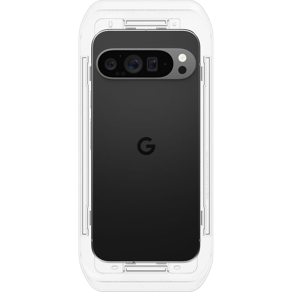 Beschermfolie Scherm Spigen GlastR EZ FIT voor Google Pixel 9 Pro XL, Gehard Glas, Volledige Lijm, Set van 2 stuks