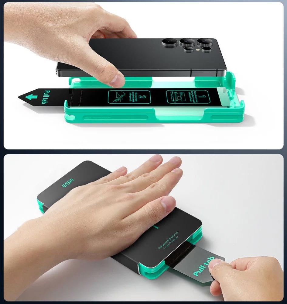 ESR schermbeschermfolie voor Samsung Galaxy S25 Ultra S938, Gehard Glas, Volledige Lijm, Set van 2 stuks