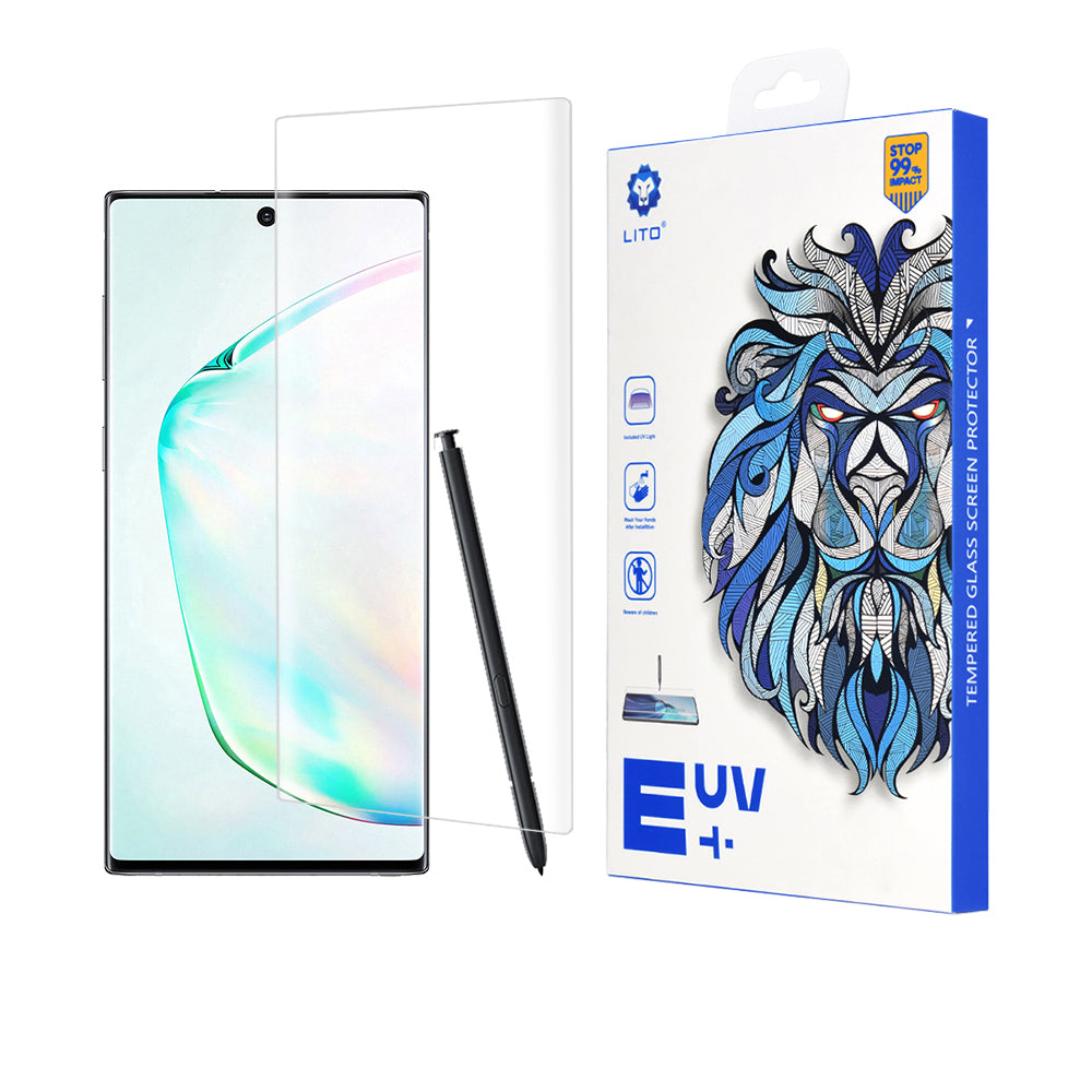 Lito schermbeschermfolie voor Samsung Galaxy Note 10+ 5G N976 / Note 10+ N975, gehard glas, UV-lijm, 3D
