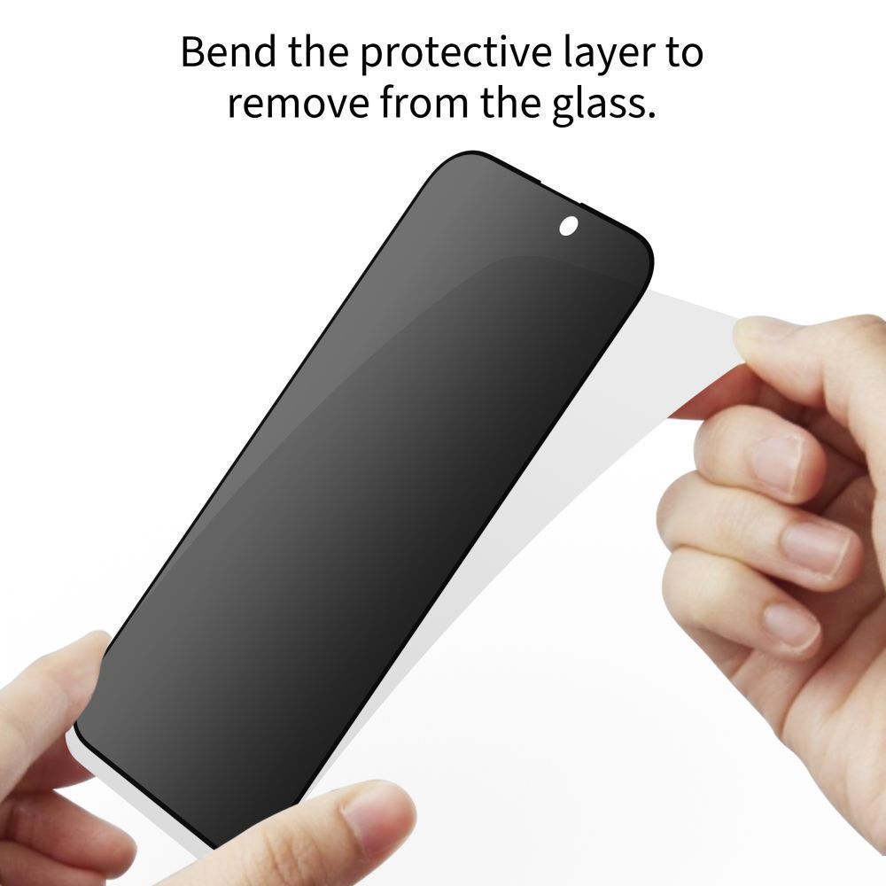 Privacy Tech-Protect Spy+ schermbeschermfolie voor Samsung Galaxy A57 5G / A37 5G / S25 FE, gehard glas, volledige lijm, set van 2 stuks