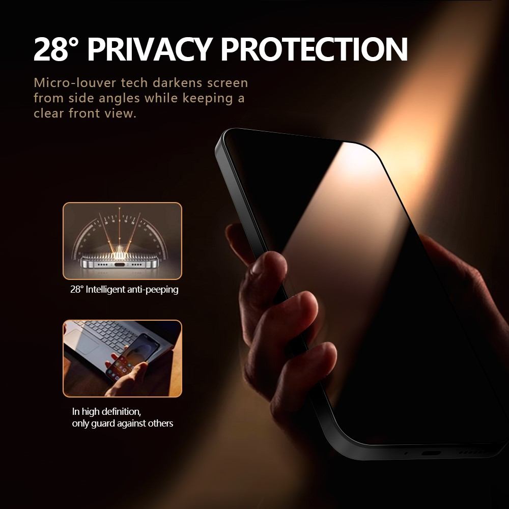 Privacy Screen Protector Lereach voor Xiaomi 17T Pro, Gehard Glas, Volledige Lijm, Set van 2 stuks
