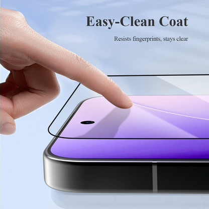 Lereach schermbeschermfolie voor Xiaomi Poco X8 Pro Max, gehard glas, volledige lijm, zwart