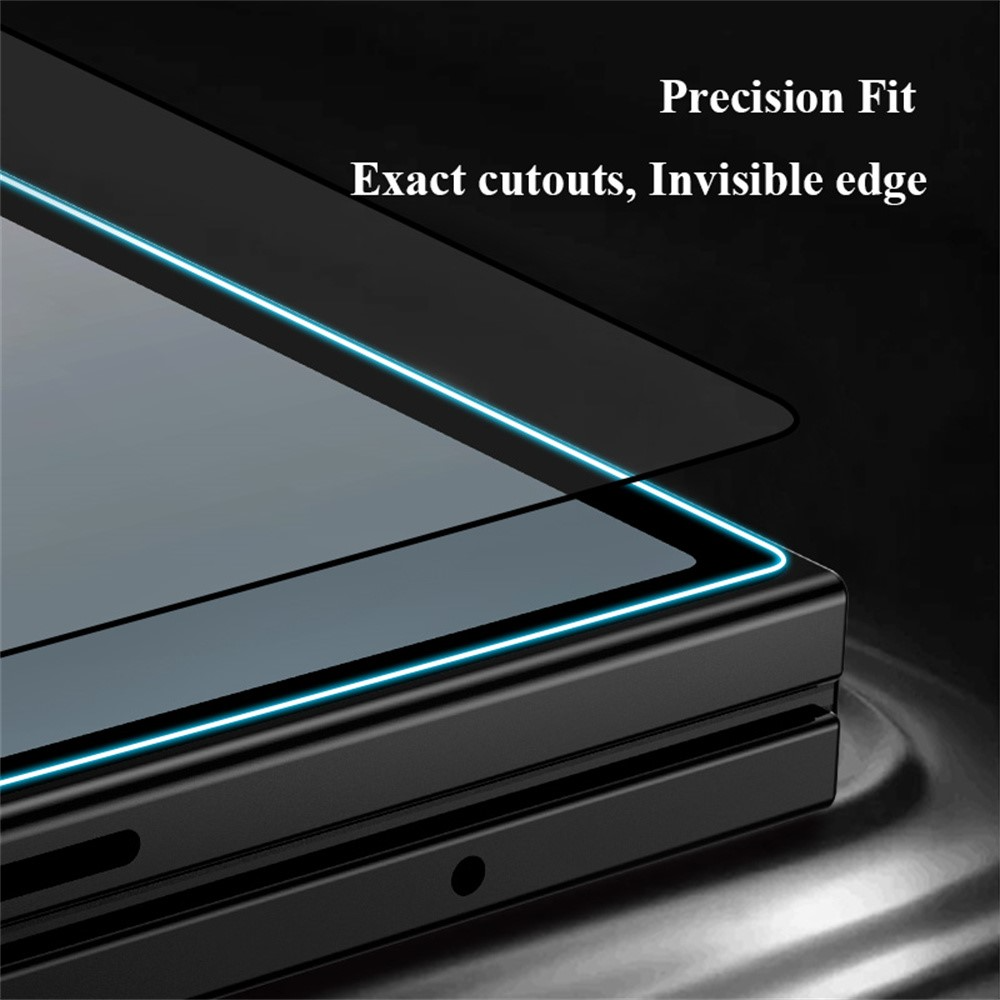 Lereach Buiten Scherm Beschermfolie voor Samsung Galaxy Z Fold8 Ultra F976 / Z Fold7 F966, Gehard Glas, Volledige Lijm, Zwart