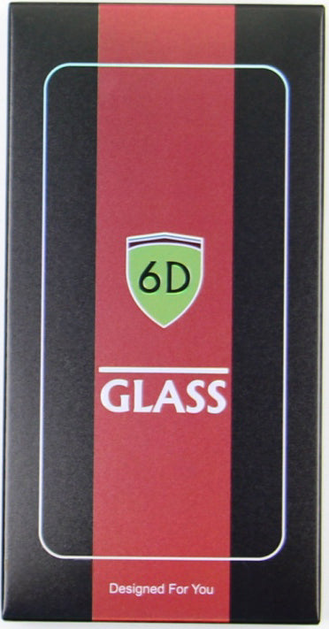 OEM schermbeschermfolie voor Apple iPhone 17e / 16e / 14 / 13 Pro, gehard glas, volledige lijm, set van 10 stuks, 6D, zwart