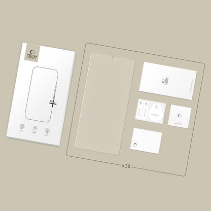 Tech-Protect schermbeschermfolie voor Samsung Galaxy S25 Ultra S938, Gehard Glas, Volledige Lijm, Set van 10 stuks