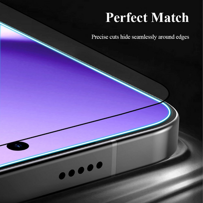 Lereach schermbeschermfolie voor Xiaomi Poco X8 Pro Max, gehard glas, volledige lijm, zwart