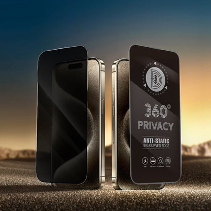 Privacy schermbeschermfolie OEM 360 voor Samsung Galaxy A37 5G, gehard glas, volledige lijm