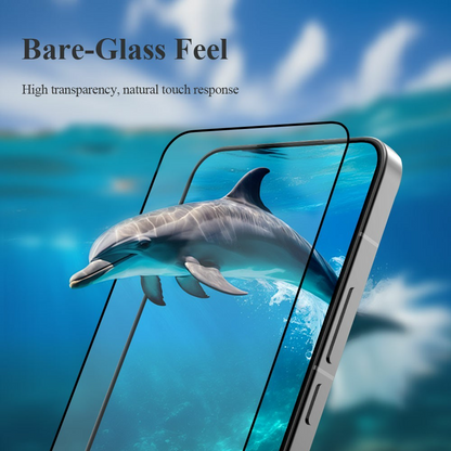 Lereach schermbeschermfolie voor Xiaomi Poco X8 Pro Max, gehard glas, volledige lijm, zwart