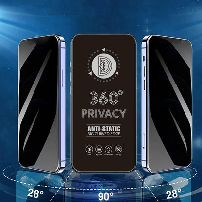 Privacy schermbeschermfolie OEM 360 voor Samsung Galaxy A37 5G, gehard glas, volledige lijm
