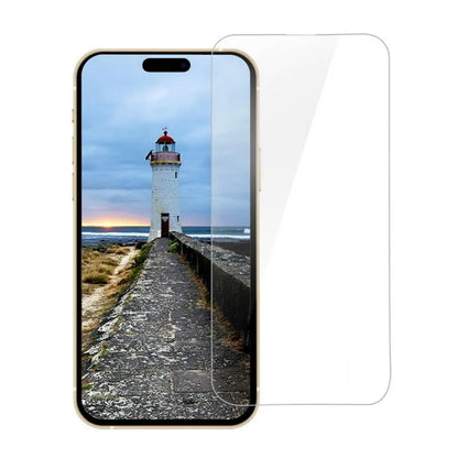 Anank 1X Versterkte Screenprotector voor Apple iPhone 16, Gehard Glas, Volledige Lijm, 3D, Set van 10 stuks