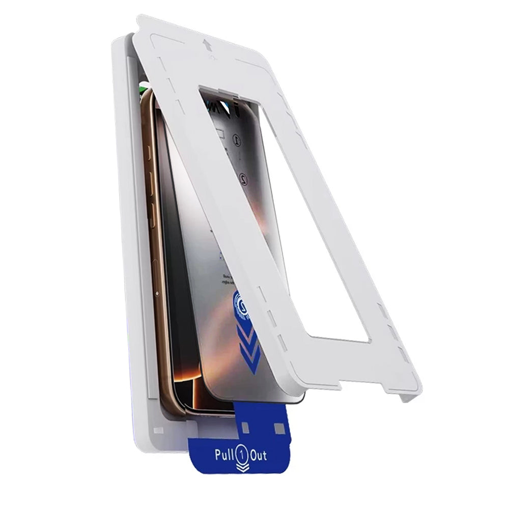 Anank 2X Versterkte Screenprotector voor Apple iPhone 16 Pro Max, Gehard Glas, Volledige Lijm, 2.5D, Zwart