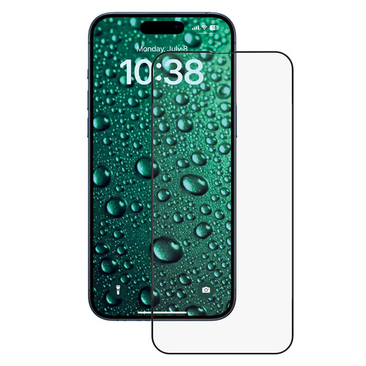 Anank 3X Versterkte Onzichtbare Screenprotector voor Apple iPhone 16 Pro Max, Gehard Glas, Volledige Lijm, 3D, Zwart