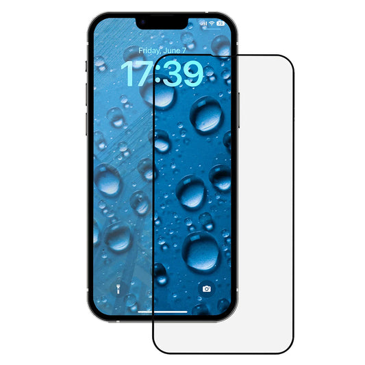 Anank 3X Versterkte Screenprotector voor Apple iPhone 17e / 16e / 14 / 13 Pro, Gehard Glas, Volledige Lijm, 2.5D, Zwart