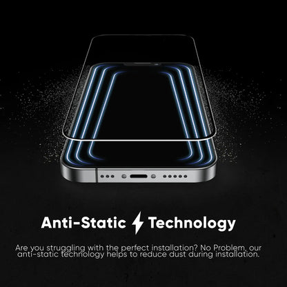 Beschermfolie Anank 5X Versterkt Onzichtbaar voor Apple iPhone 17 Air, Gehard Glas, Volledige Lijm, 3D, Zwart