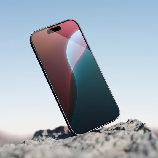 Beschermfolie Anank 5X Versterkt Onzichtbaar voor Apple iPhone 17 Pro Max, Gehard Glas, Volledige Lijm, 3D, Zwart