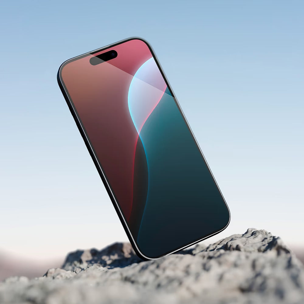 Beschermfolie Anank 5X Versterkt Onzichtbaar voor Apple iPhone 17 Pro, Gehard Glas, Volledige Lijm, 3D, Zwart