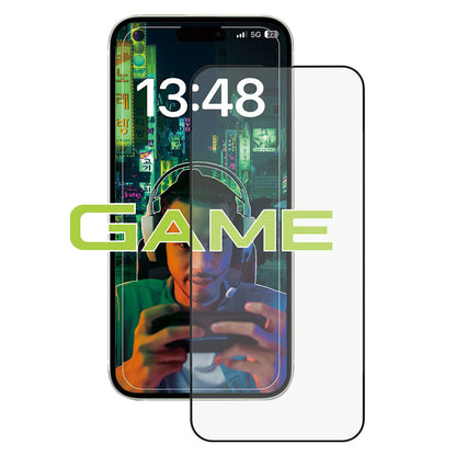 Anank Anti-Fingerprint Screen Protector voor Apple iPhone 14 Pro Max, Gehard Glas, Volledige Lijm, 2.5D, Zwart